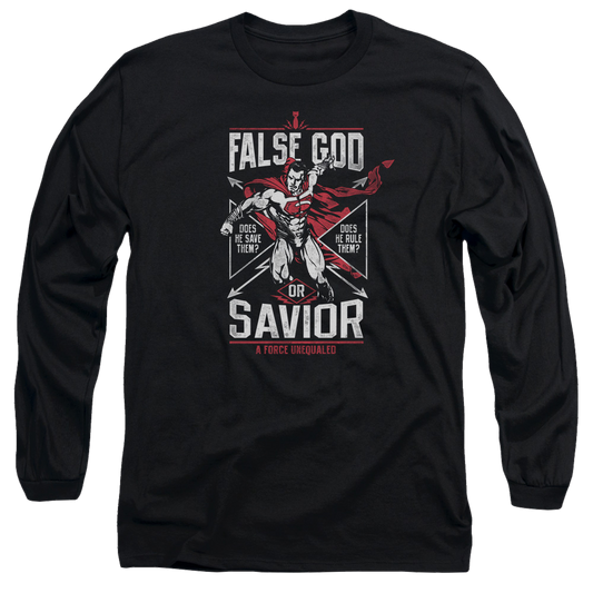 Batman v Superman False God Or Savior - Men's Long Sleeve T-Shirt Style001