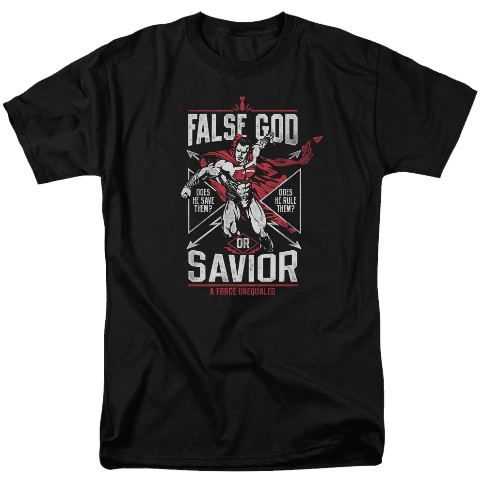 Batman v Superman False God Or Savior - Men's Regular Fit T-Shirt
