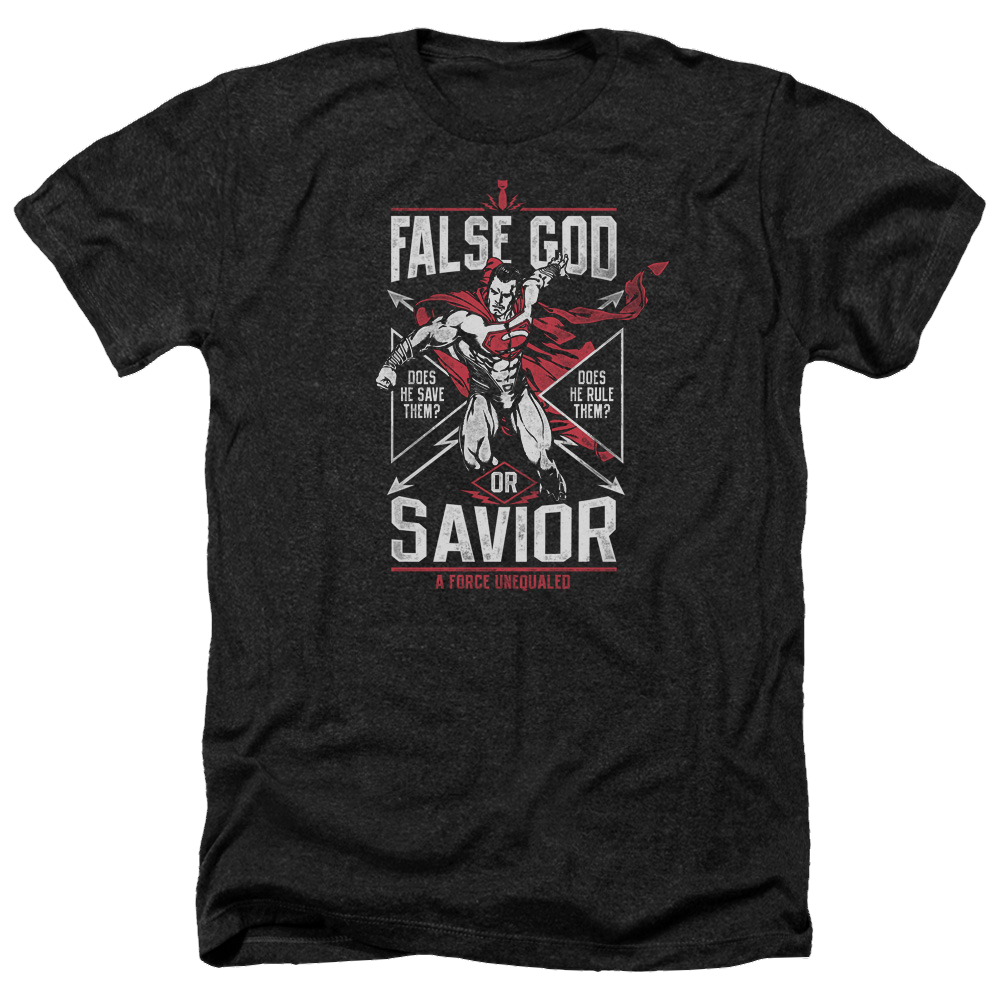 Batman v Superman False God Or Savior - Men's Heather T-Shirt Style001