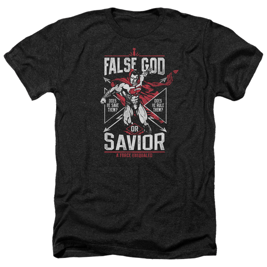 Batman v Superman False God Or Savior - Men's Heather T-Shirt