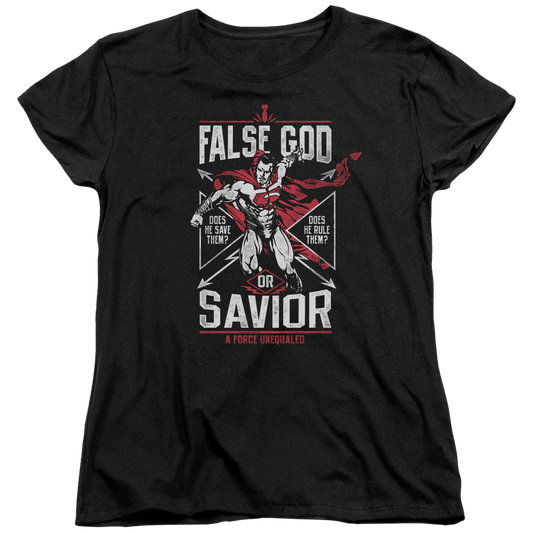 Batman v Superman False God Or Savior - Women's T-Shirt