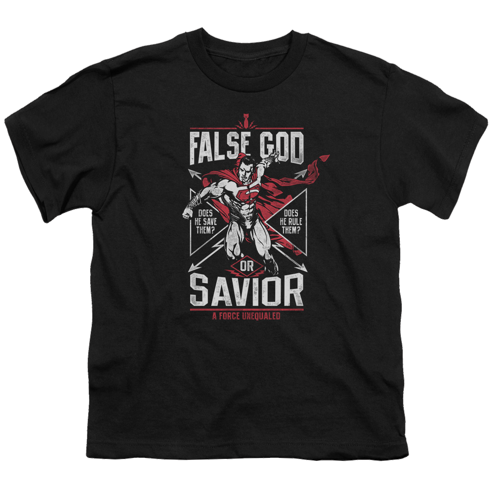 Batman v Superman False God Or Savior - Youth T-Shirt Style001