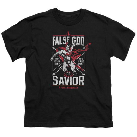 Batman v Superman False God Or Savior - Youth T-Shirt