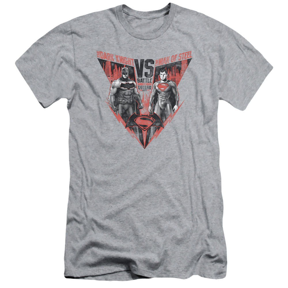 Batman v Superman Batlle For Gotham - Men's Slim Fit T-Shirt Style001
