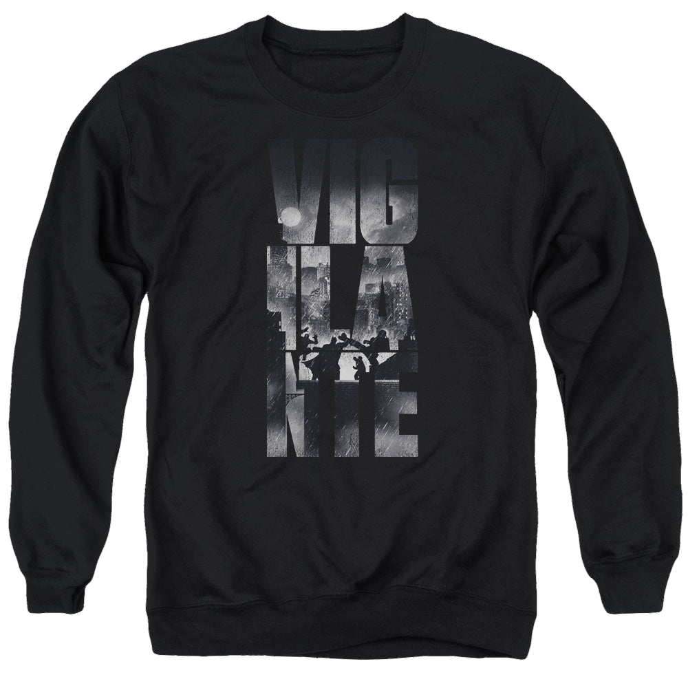 Batman v Superman Rainy Viglante - Men's Crewneck Sweatshirt Style001