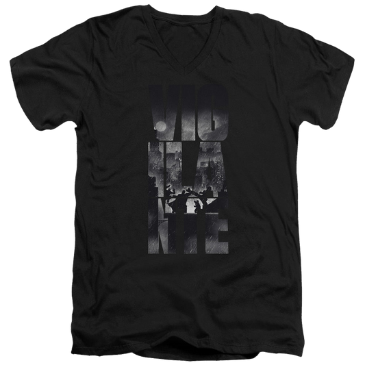 Batman v Superman Rainy Viglante - Men's V-Neck T-Shirt Style001