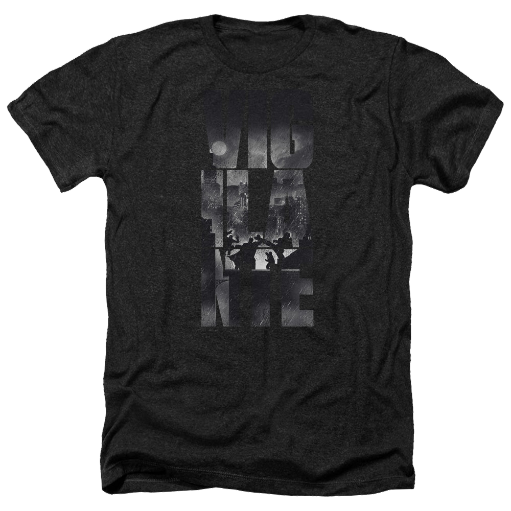 Batman v Superman Rainy Viglante - Men's Heather T-Shirt