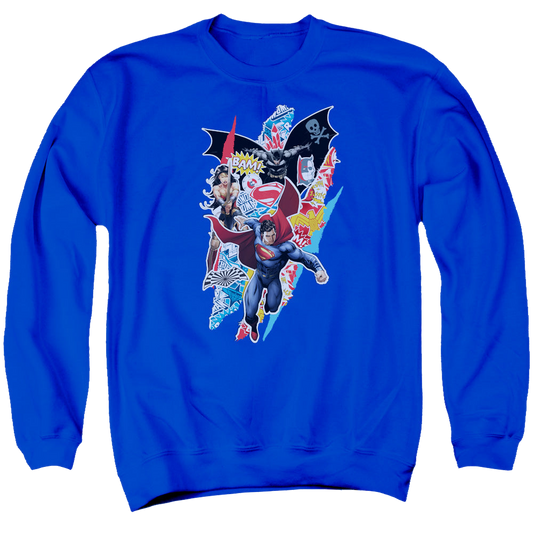 Batman v Superman Batman V Superman Ripped Trio - Men's Crewneck Sweatshirt