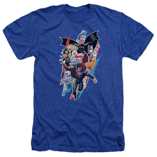 Batman v Superman Batman V Superman Ripped Trio - Men's Heather T-Shirt Style001