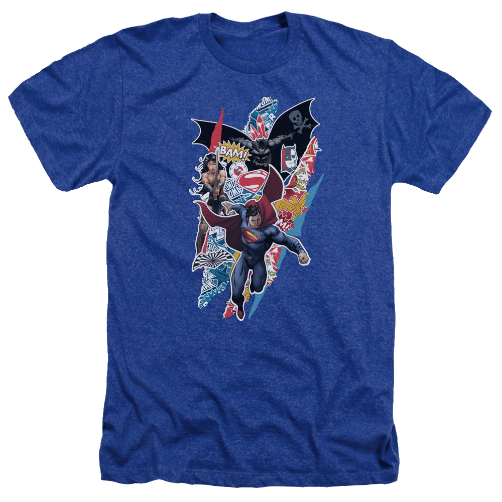 Batman v Superman Batman V Superman Ripped Trio - Men's Heather T-Shirt
