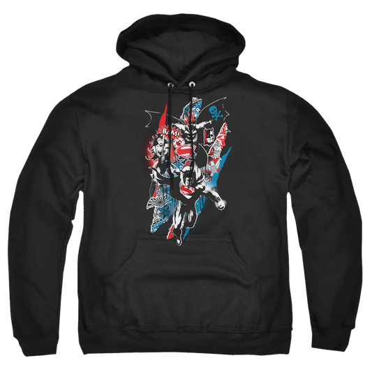 Batman v Superman Ripped Trio 2 - Pullover Hoodie Style001