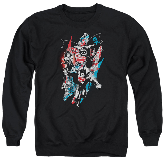Batman v Superman Ripped Trio 2 - Men's Crewneck Sweatshirt