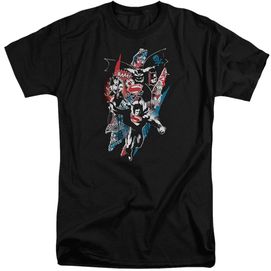 Batman v Superman Ripped Trio 2 - Men's Tall Fit T-Shirt Style001