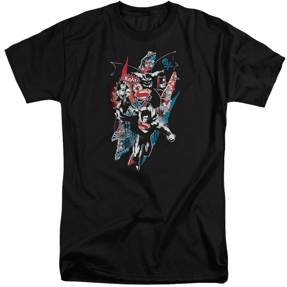 Batman v Superman Ripped Trio 2 - Men's Tall Fit T-Shirt