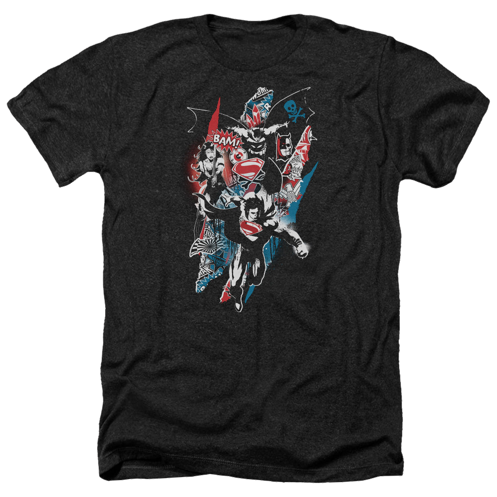 Batman v Superman Ripped Trio 2 - Men's Heather T-Shirt Style001