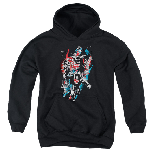 Batman v Superman Ripped Trio 2 - Youth Hoodie