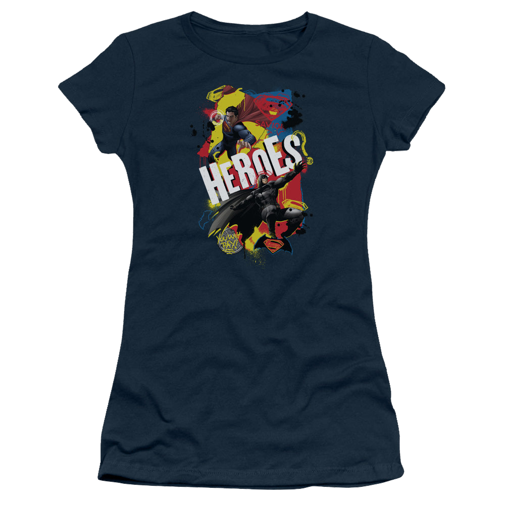Batman v Superman Double Hero - Juniors T-Shirt