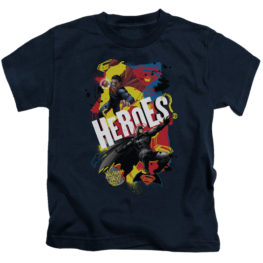 Batman v Superman Double Hero - Kid's T-Shirt