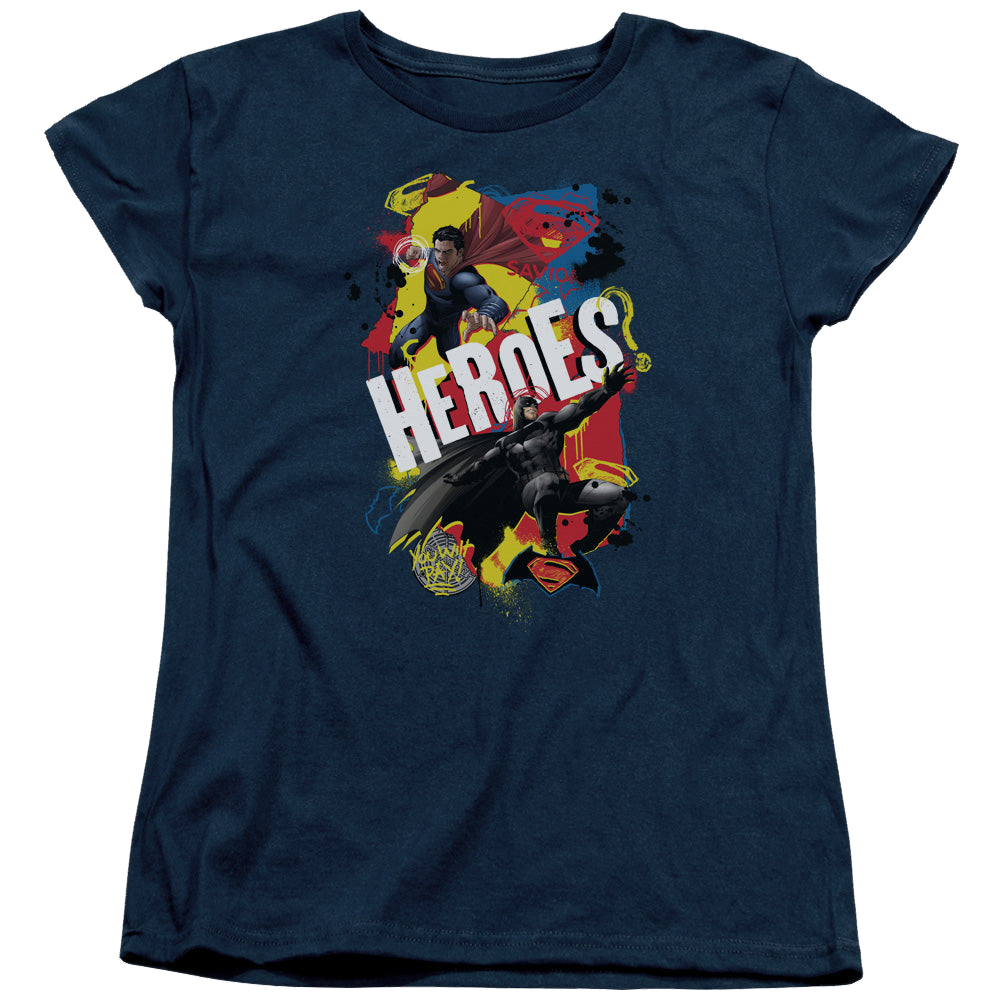 Batman v Superman Double Hero - Women's T-Shirt
