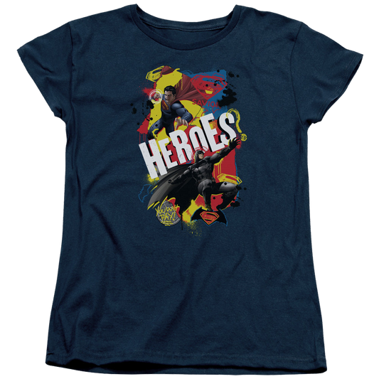 Batman v Superman Double Hero - Women's T-Shirt