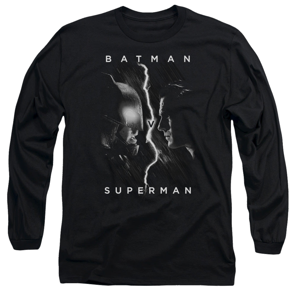 Batman v Superman Face To Face - Men's Long Sleeve T-Shirt Style001