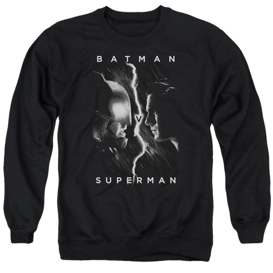 Batman v Superman Face To Face - Men's Crewneck Sweatshirt