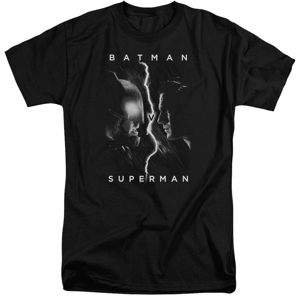 Batman v Superman Face To Face - Men's Tall Fit T-Shirt