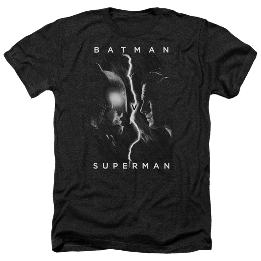 Batman v Superman Face To Face - Men's Heather T-Shirt Style001