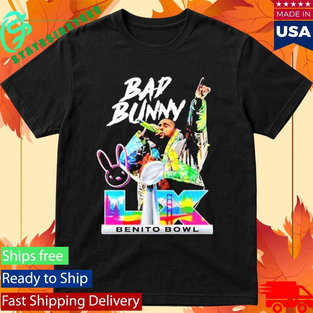 Bad Bunny LX Benito Bowl Puerto Rico Football 2026 T-Shirt