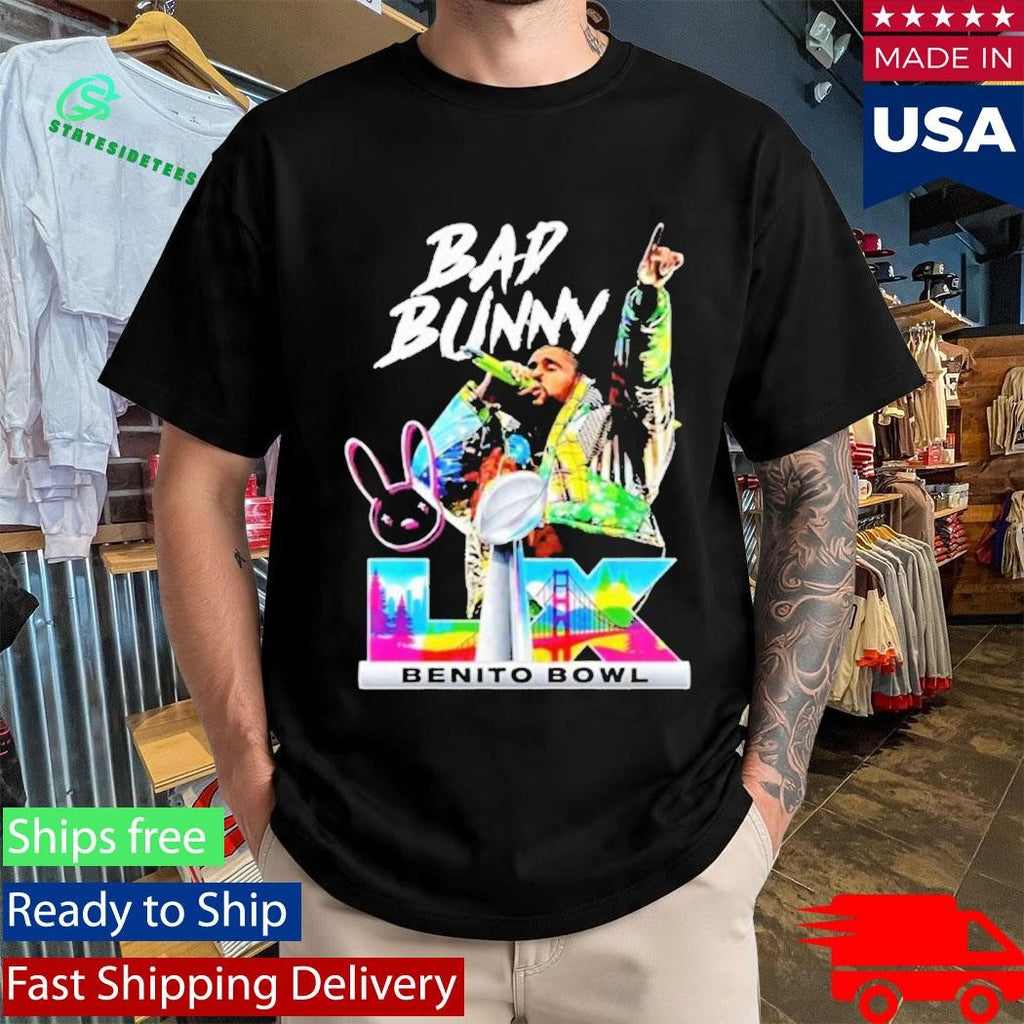 Bad Bunny LX Benito Bowl Puerto Rico Football 2026 T-Shirt