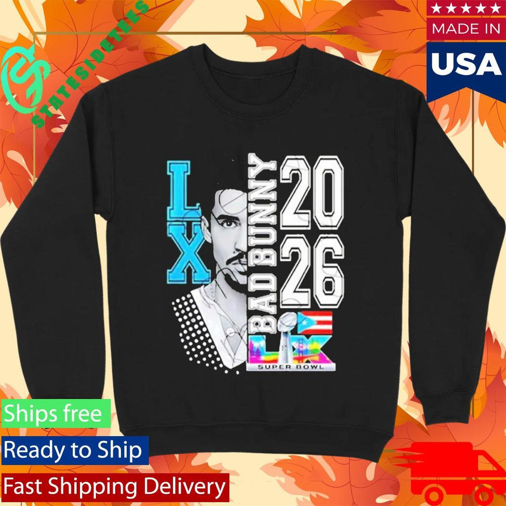 Bad Bunny Puerto Rican Flag Super Bowl LX 2026 T-Shirt
