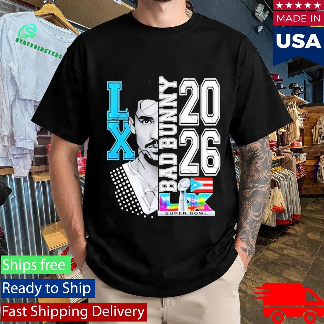 Bad Bunny Puerto Rican Flag Super Bowl LX 2026 T-Shirt
