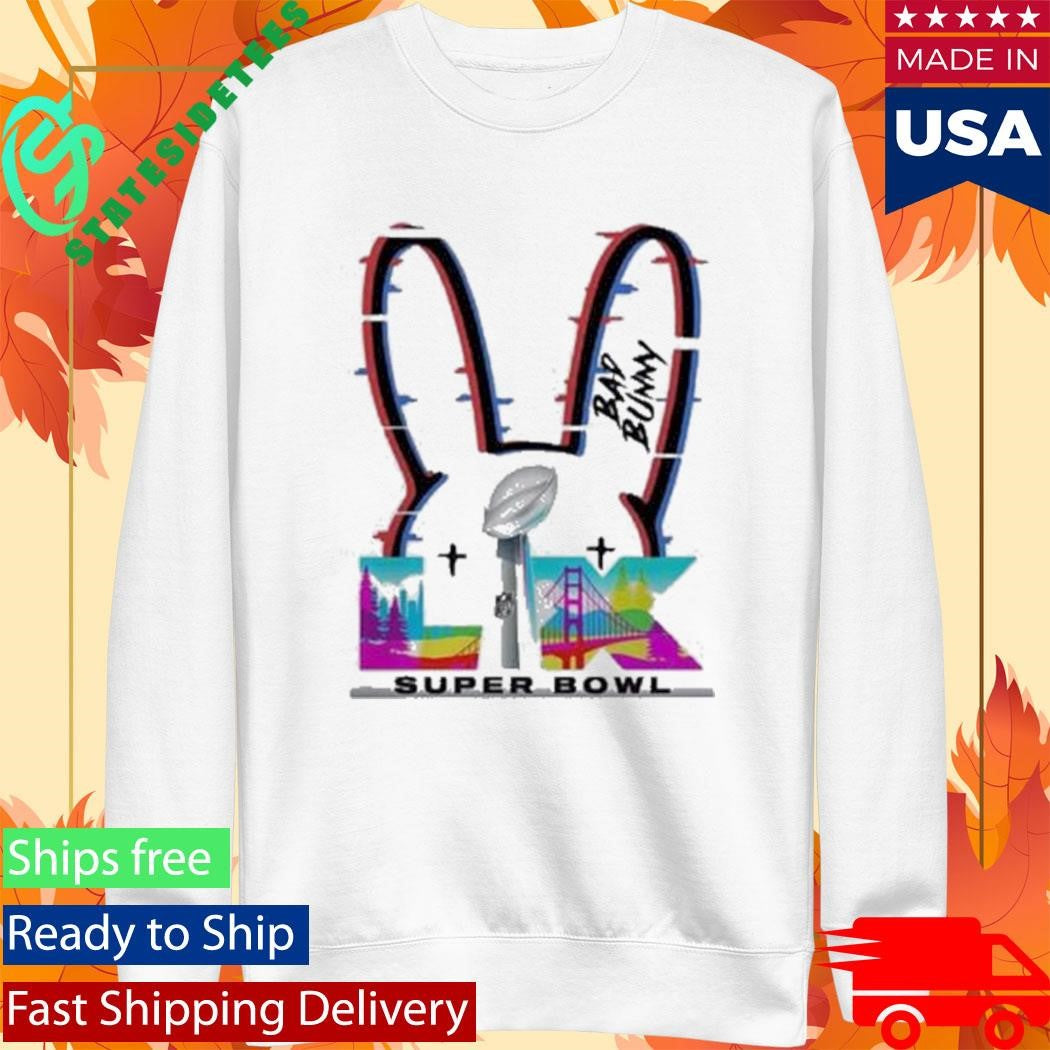 Bad Bunny X Super Bowl LX Official Logo Rainbow 2026 T-Shirt