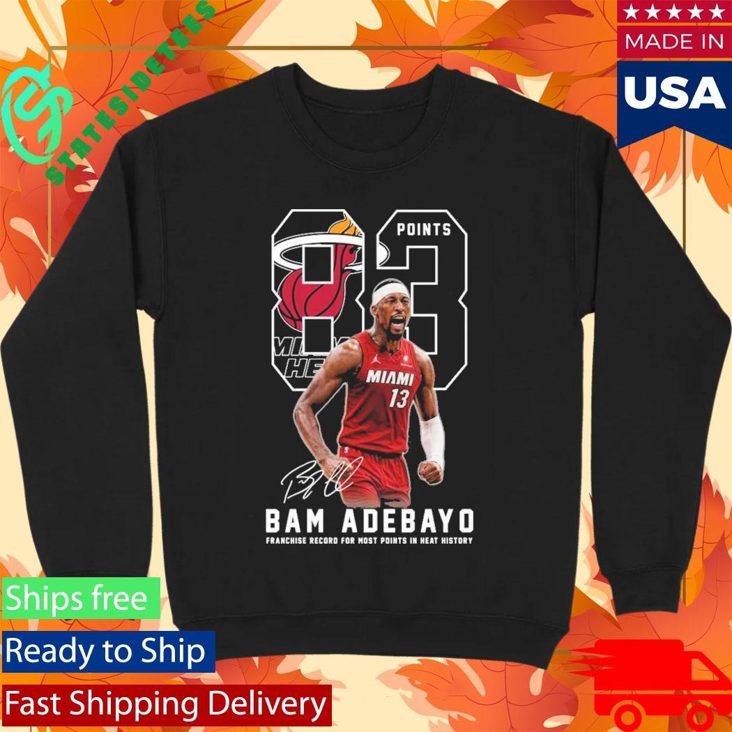 Bam Adebayo 83 Points Franchise Record For Most Points In Heat History Shirt
