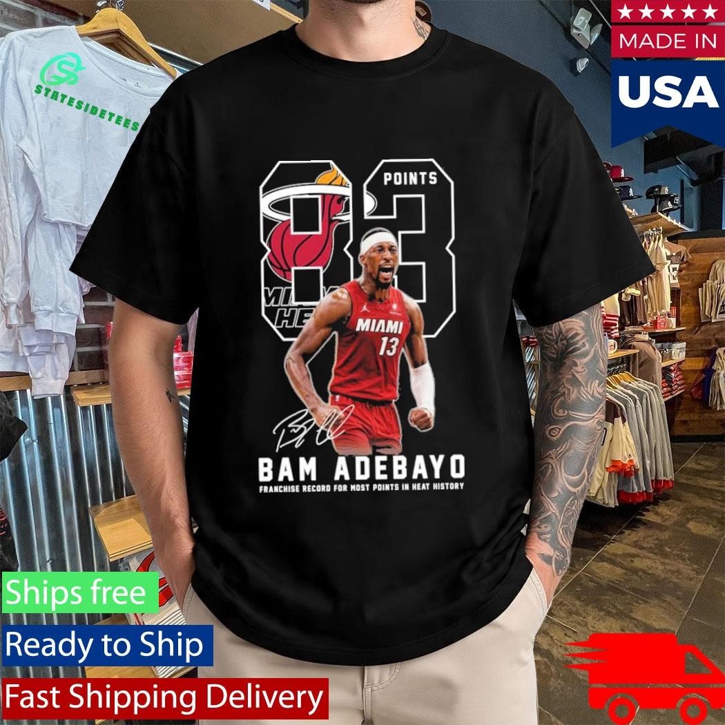 Bam Adebayo 83 Points Franchise Record For Most Points In Heat History Shirt