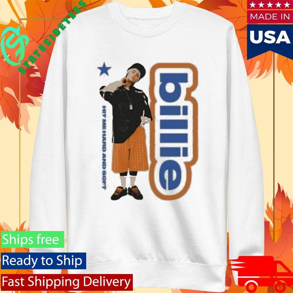 Billie Eilish Lean Hit Me Hard And Soft The Tour 2025 White Shirt