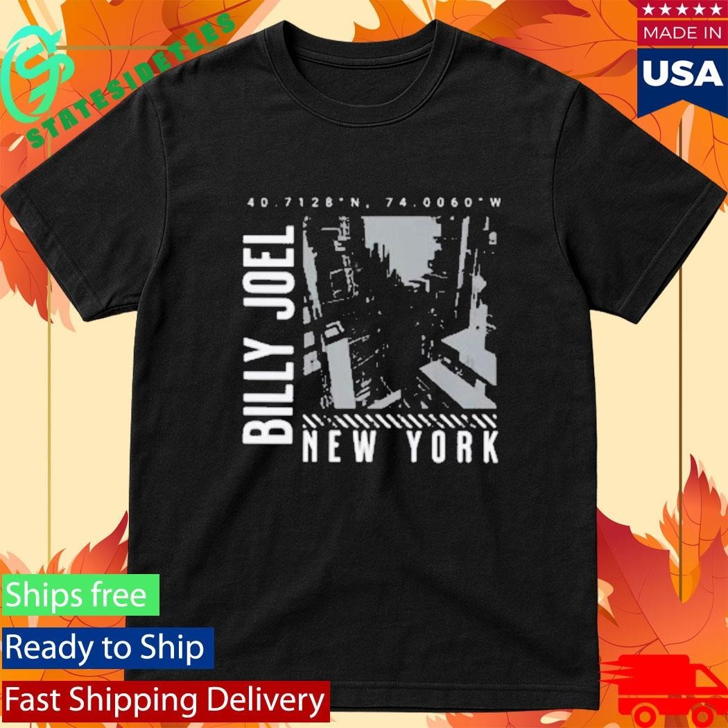 Billy Joel Nyc Coordinates T-Shirt