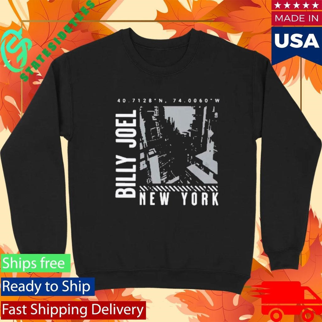 Billy Joel Nyc Coordinates T-Shirt