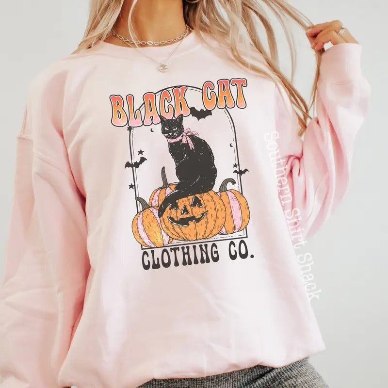 Black Cat Clothing Co Halloween Sweatshirt
