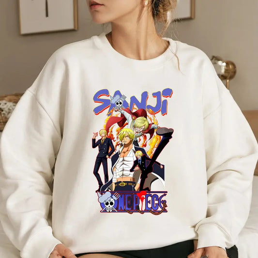 Black Leg Straw Hat OP Shirt Crewneck Hoodie, Anime Shirt Comfort Fabric