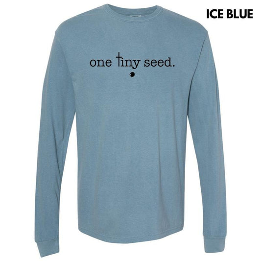 Black One Tiny Seed Long Sleeve Comfort Colors T-Shirt 'NLB'
