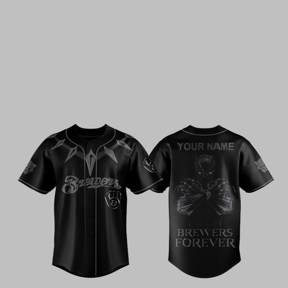 Black Panther Brewers Forever Jersey 2025 - Grishko.com
