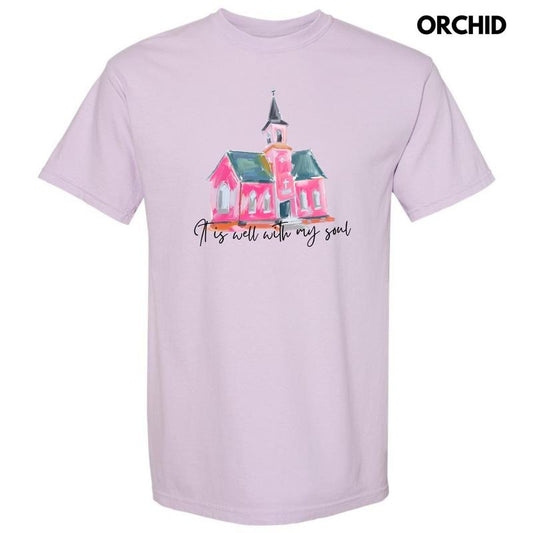 Black Watercolor Well With My Soul Comfort Colors T-Shirt 'NLB'