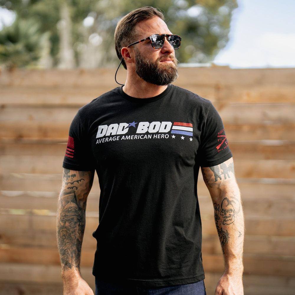 Dad Bod T-Shirt - Black Hoodie, Sweatshirt | VibeTeeNation.com (Image 3)