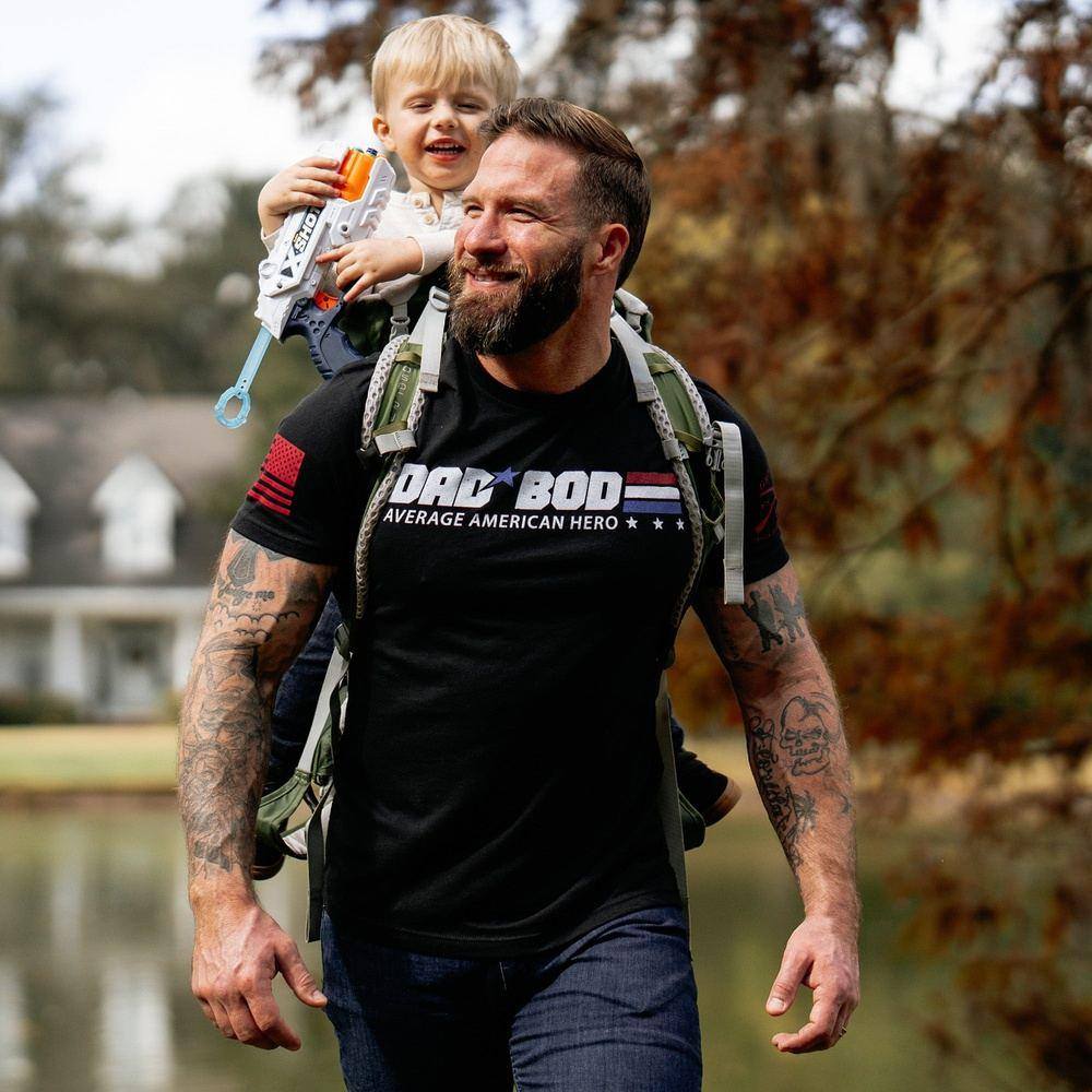 Dad Bod T-Shirt - Black Hoodie, Sweatshirt | VibeTeeNation.com (Image 4)