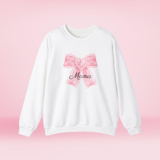Bow Mama Sweatshirt Coquette Bow Mother Day Sweatshirt