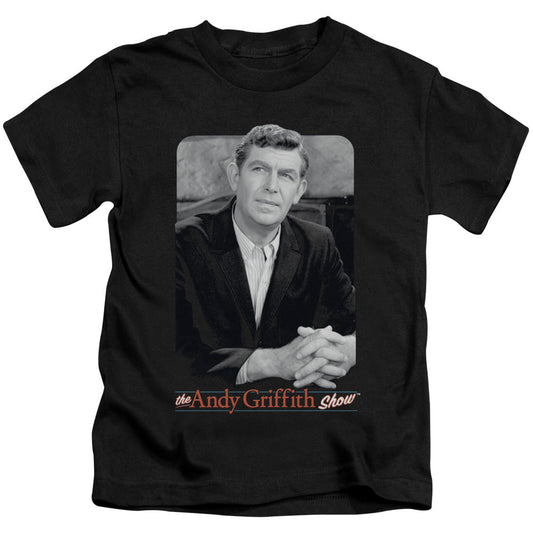 Andy Griffith Classic Andy Juvenile Kids Youth T Shirt Black