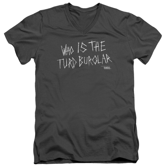 American Vandal Turd Burglar - Men's V-Neck T-Shirt