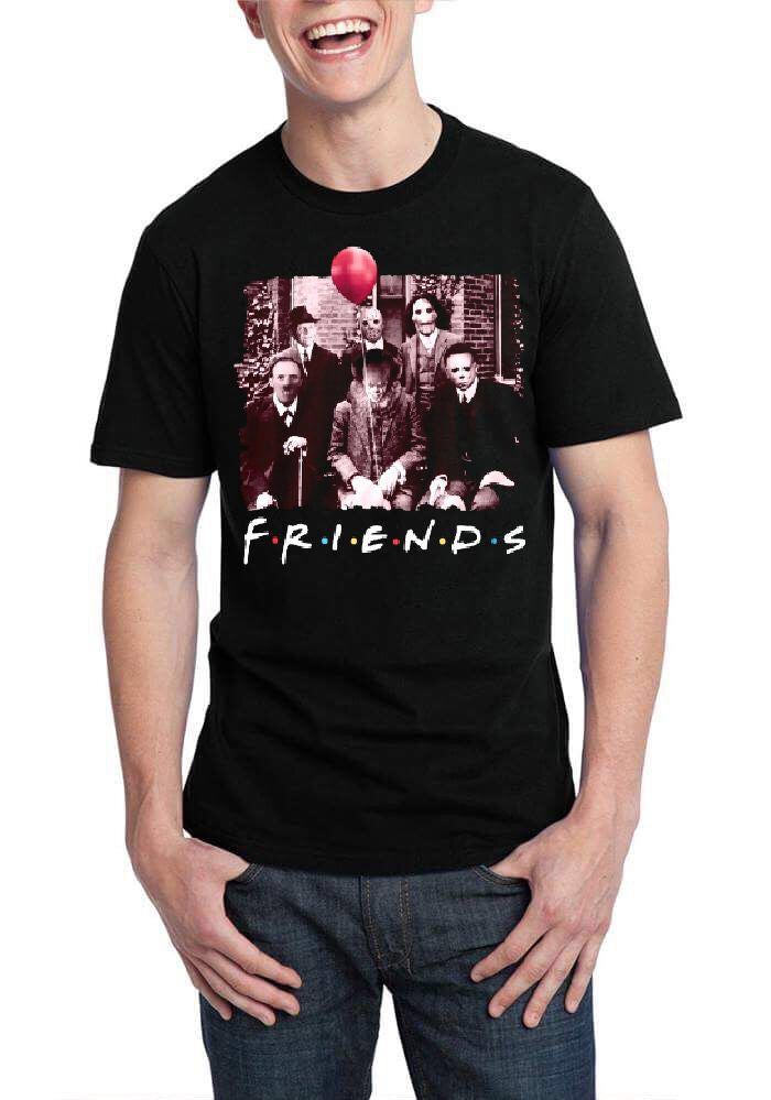Horror Friends Black T-Shirt Hoodie, Sweatshirt | VibeTeeNation.com