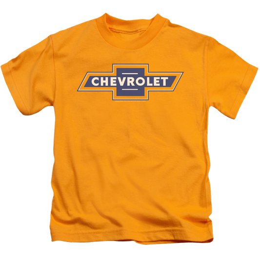 Chevrolet Blue And Gold Vintage Bowtie - Kid's T-Shirt (Ages 4-7)